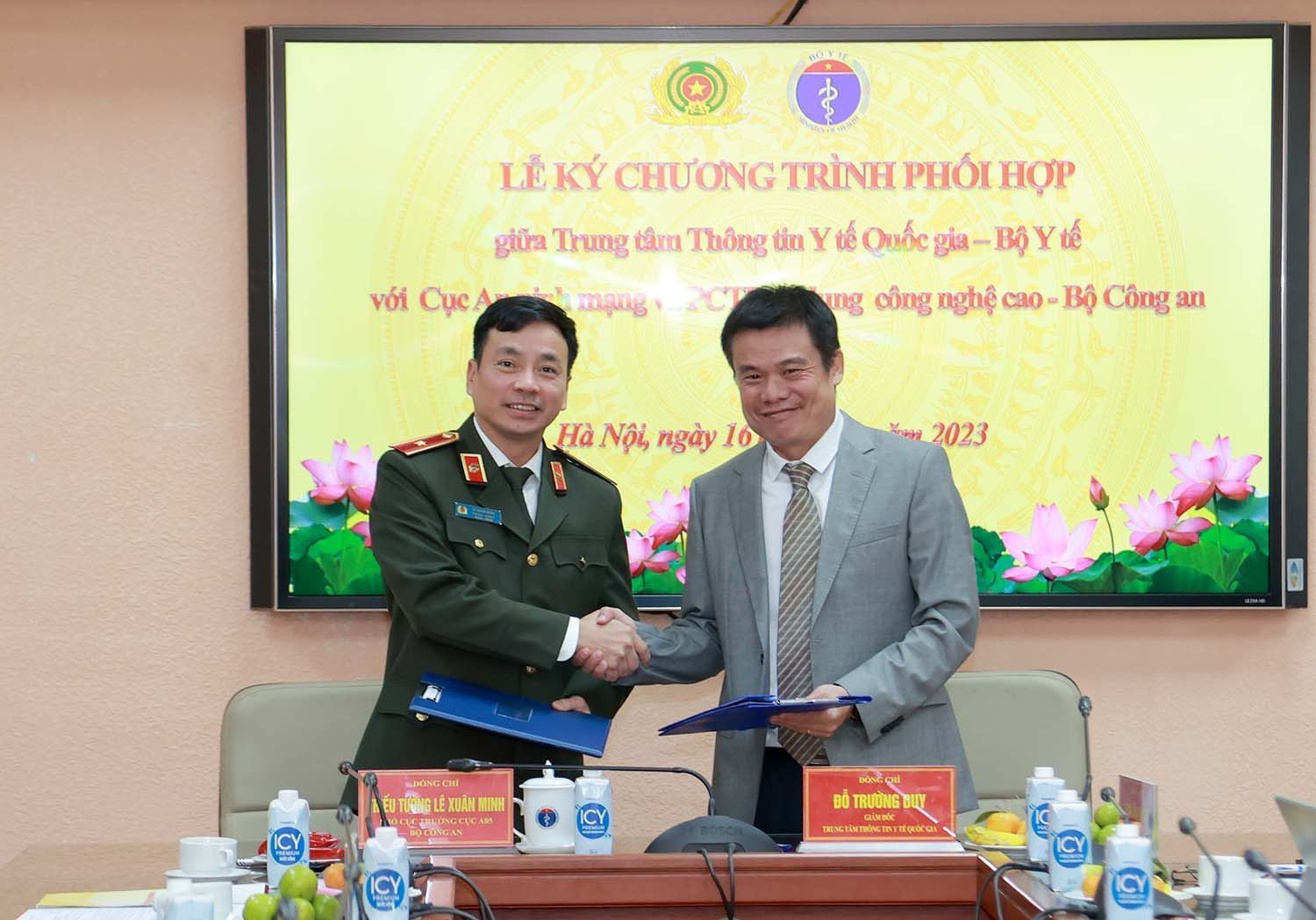 Ký kết phối hợp phòng chống tội phạm công nghệ cao trong y tế