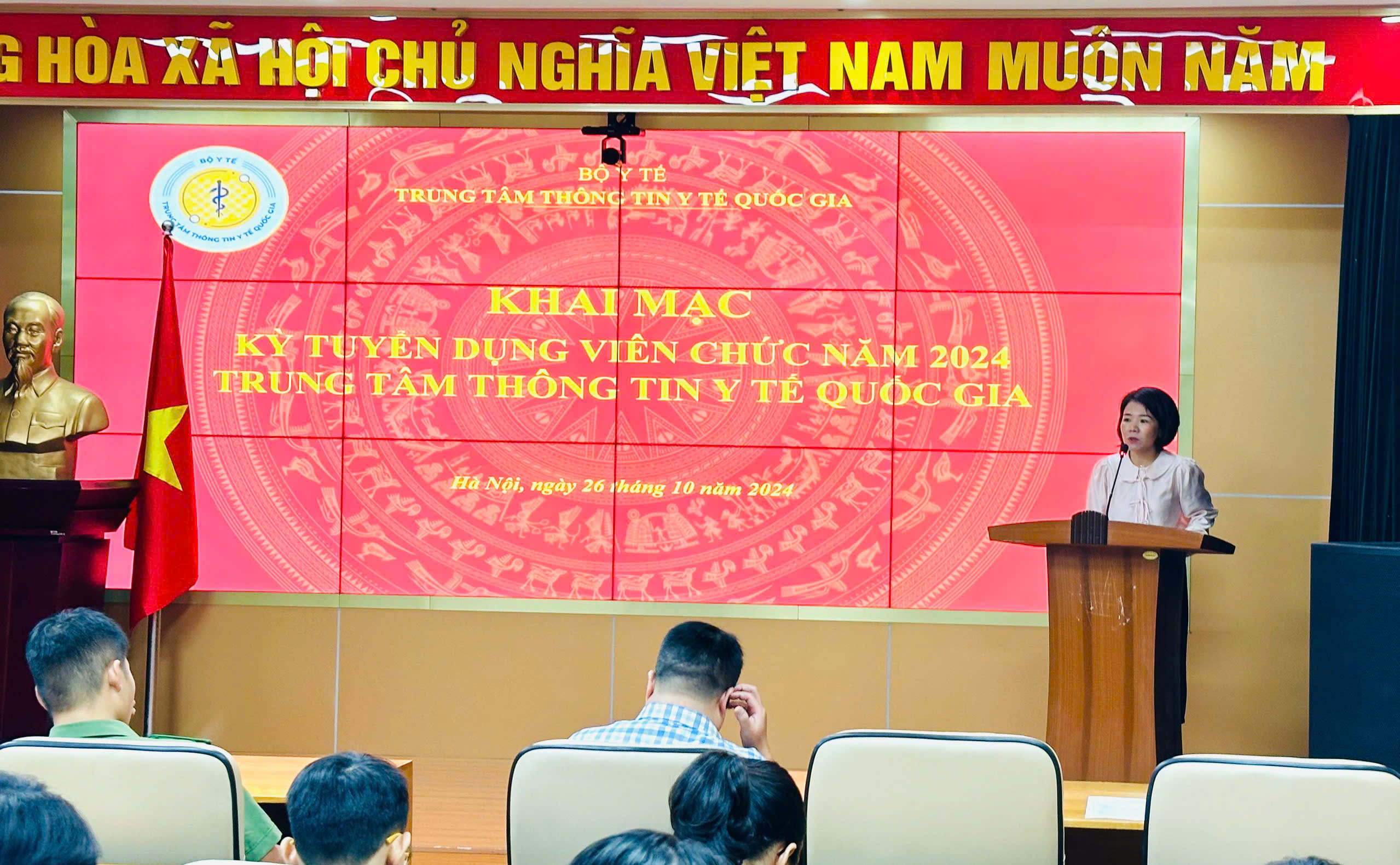 Khai mạc kỳ tuyển dụng viên chức năm 2024 của Trung tâm Thông tin y tế Quốc gia