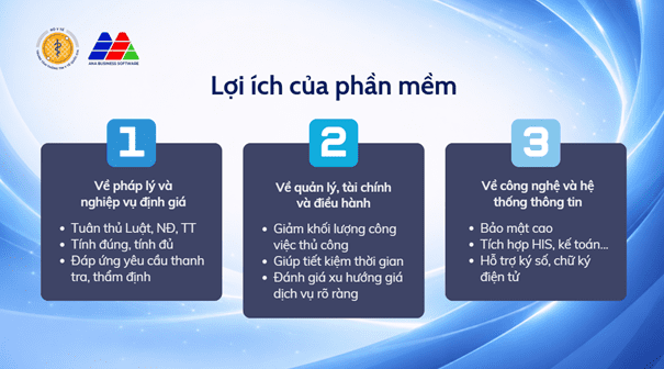 Phần mềm tính giá dịch vụ y tế
